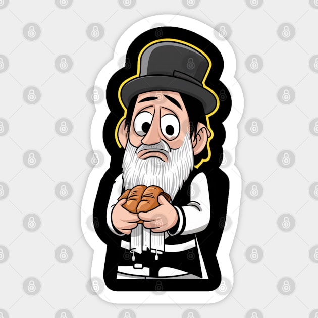 I Miss Bread Kosher For Passover No Challah Matzah Jewish Sticker by woormle